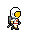 Animated astronaut walking to the right