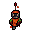 Animated junkyard robot walking down