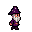 Animated wizard walking to the right